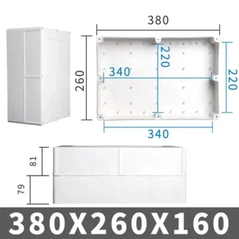Big Size Outdoor Waterproof Case Enclosure Plastic Box Electronic Project Case Waterproof Junction Box For Electronics 22
