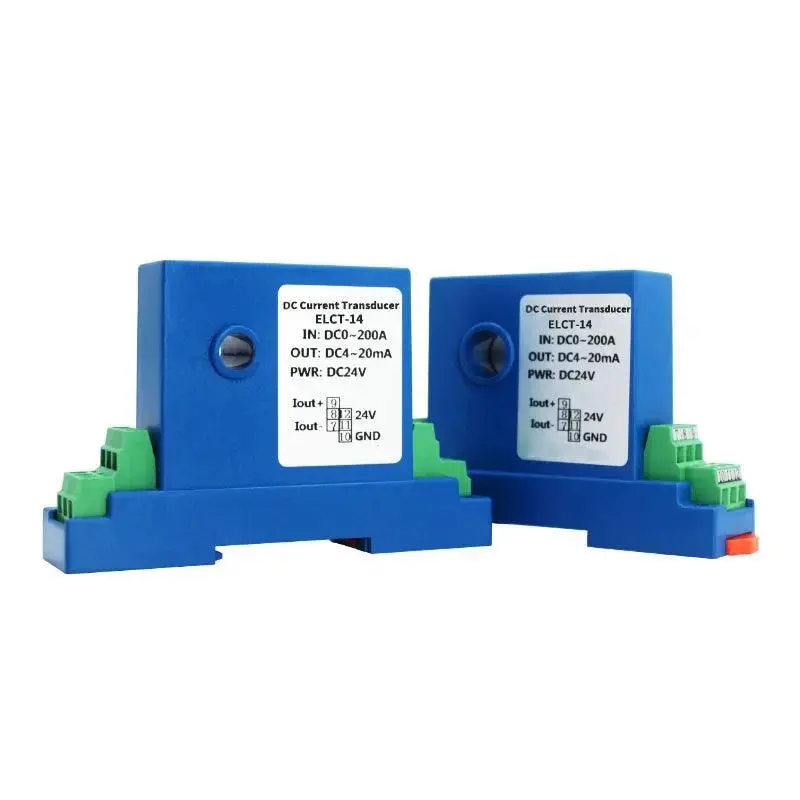 Dc 0-200A Electrical Current Transmitter Close Loop Ct  4-20Ma 0-5V Output 1