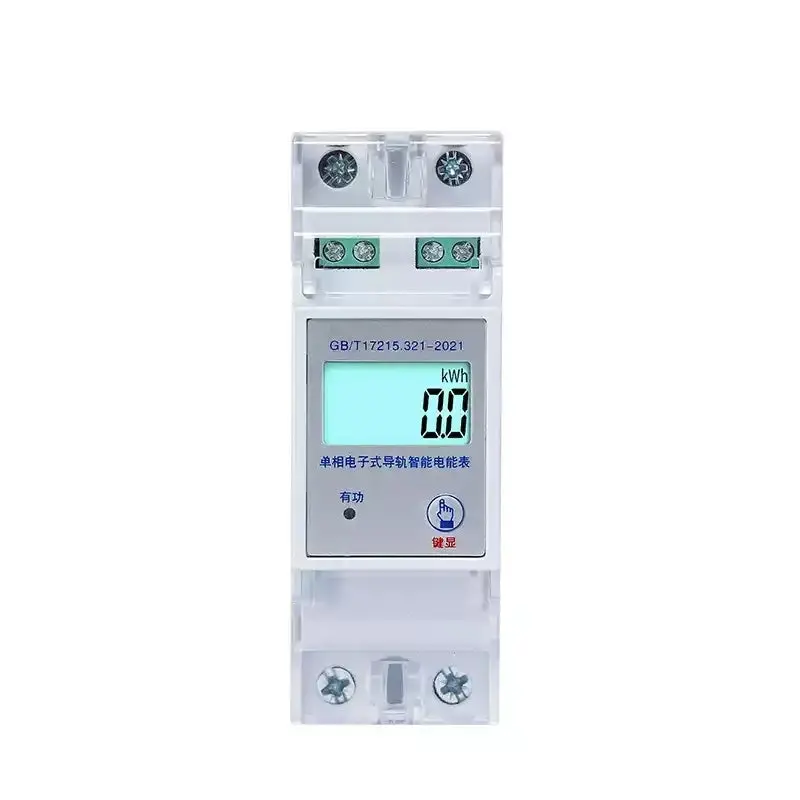 Single/Three-Phase Din Rail Smart Energy Meter With Rs485 1