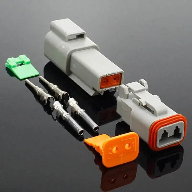 1 Set Dt Conector Dt06-2S/Dt04-2P 2P 3P 4P 6P 8P 12P Waterproof Electrical Connector For Car Motor Truck With Pins 1