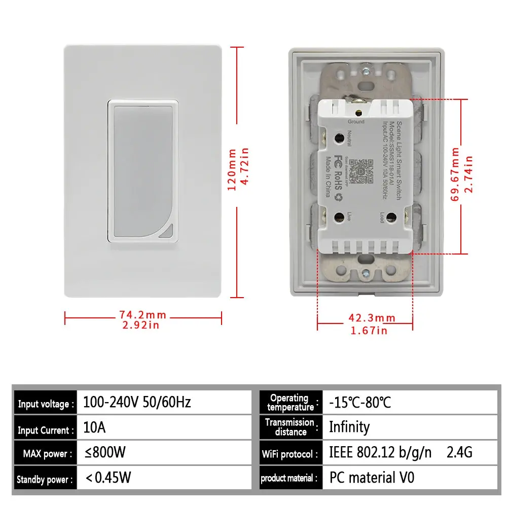 Tuya Smart Wifi Window Gate Door Sensor Open Close Detector App Notification Alert Security Alarm Smart Life Alexa Google Home 2