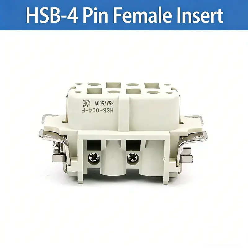 Rectangular Heavy Duty Connector Hsb-4/6/12 Pin 35A High Current Waterproof Aviation Plug & Socket 16