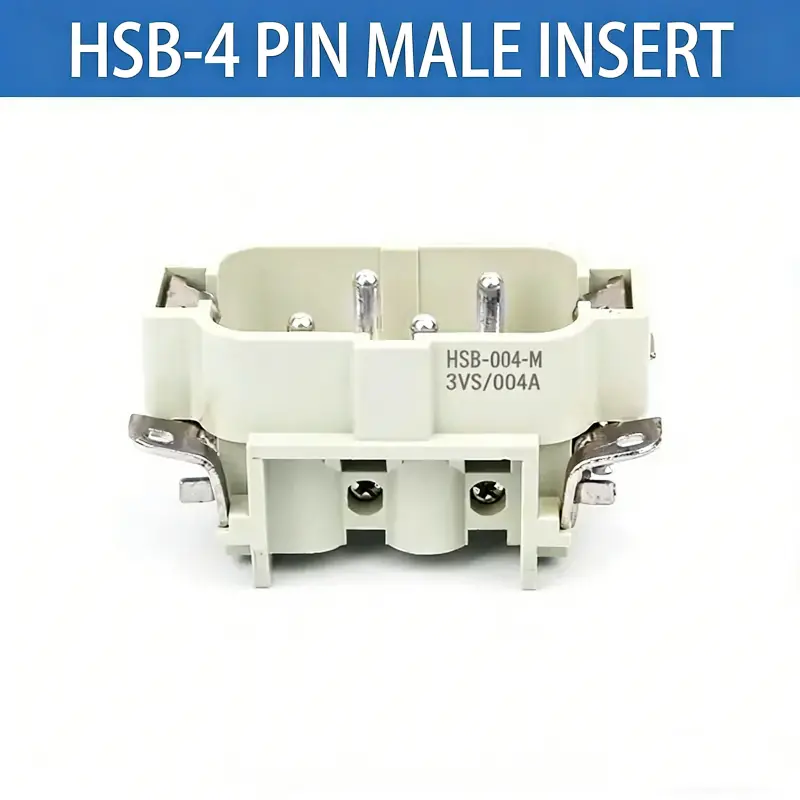 Rectangular Heavy Duty Connector Hsb-4/6/12 Pin 35A High Current Waterproof Aviation Plug & Socket 15