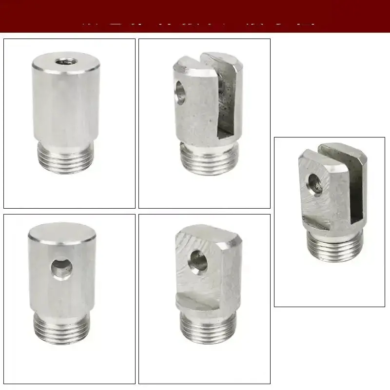 Silver Linear Actuator End Fittings Round / Flat / U-Shaped 1