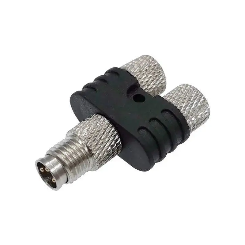 M8 Y-Branch 3-Way Sensor Connector Male To Female Pipe Conversion Plug 3Pin 4Pin Waterproof Connectors 1