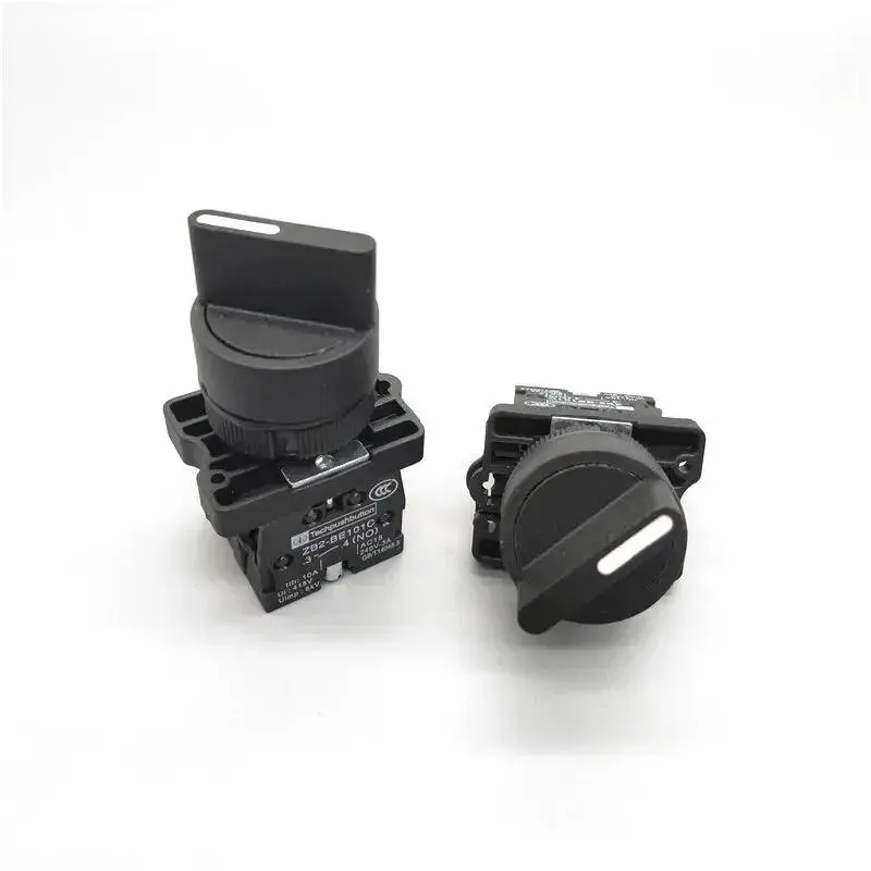 Xb2-Ed21 Xb2-Ed25 Xb2-Ed33 Xb2-Ed33 2/3 Positions 1N0/1Nc&1No/2No Latching Self-Locking /Momentary Selector Push Button Switch 1