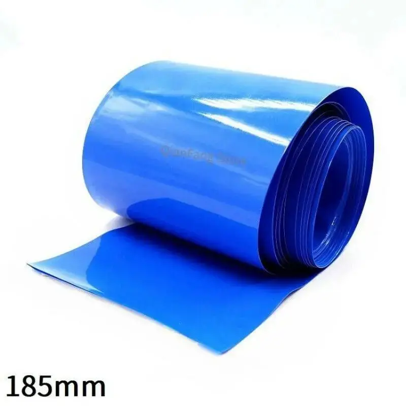 Pvc Heat Shrink Tube 185Mm Width Blue Protector Shrinkable Cable Sleeve Sheath Pack Cover For 18650 Lithium Battery Film Wrap 1