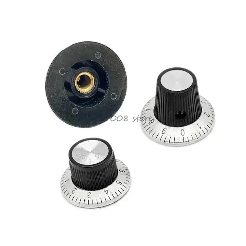 Potentiometer, Knob, Dial Dial, Aluminium Knob, Digital Knob, 37Mmx 15Mm, High 6.0Mm Inner Diameter 3