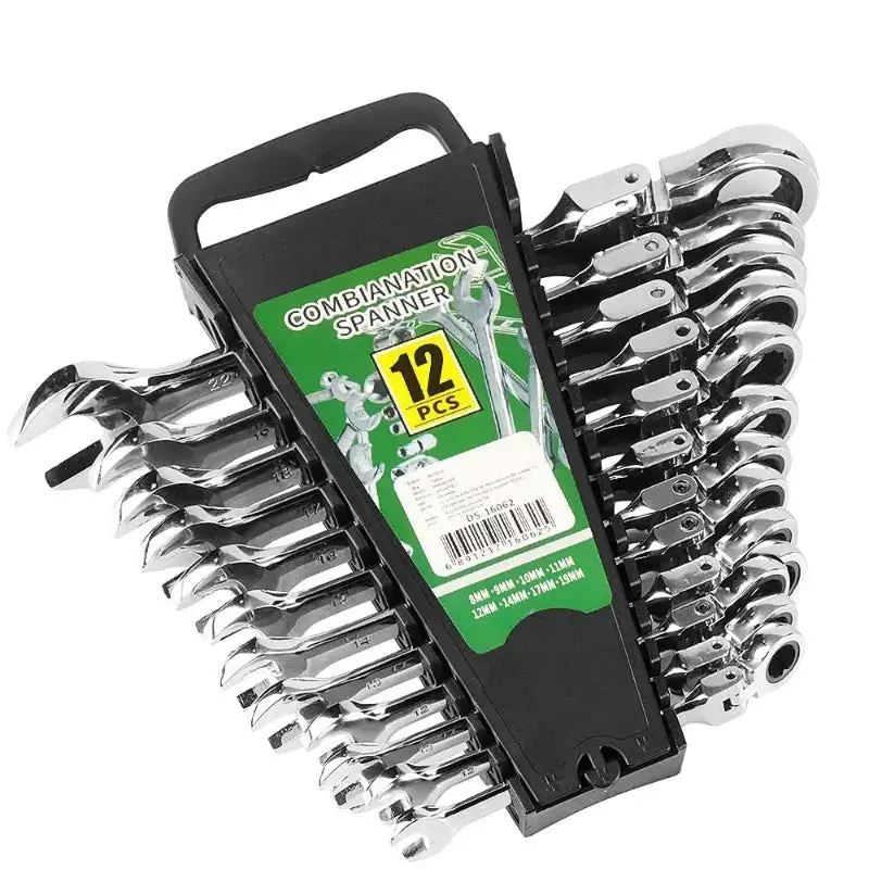Ratchet Wrench Of Keys Spanner Set Hand Tool 72-Tooth Ratcheting Flexible Head Mirror Finish For Car Repair Tools 1