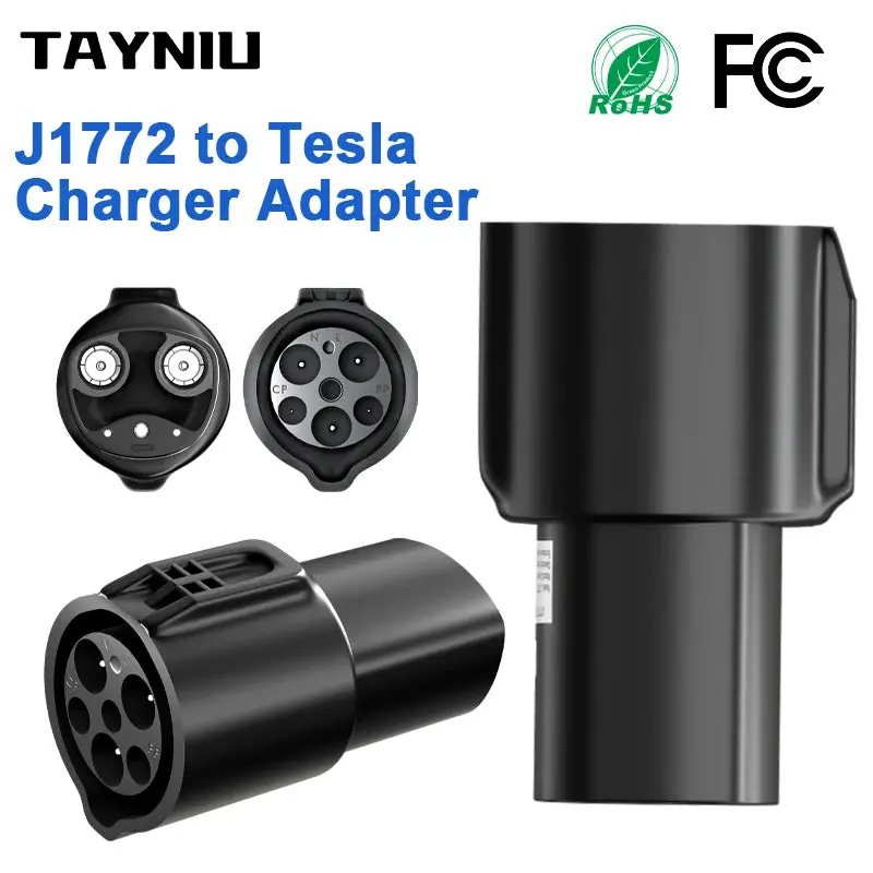 Tayniu Tesla Charging Adapter J1772 To Tesla Adapter Type 1 To Tesla Connector For Tesla Model Y S 3 X And Type 1 Ev Charger 1