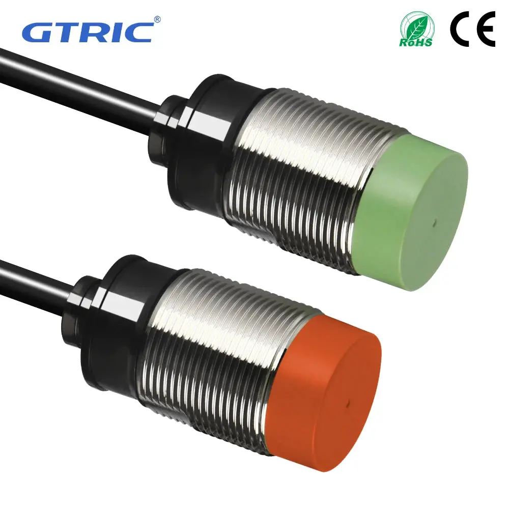 Gtric Pr30 Proximity Sensor Switch Non-Flush M30 Short Npn Pnp 12-24V Dc 15Mm Sensing Distance Metal Inductive Proximity Switch 1