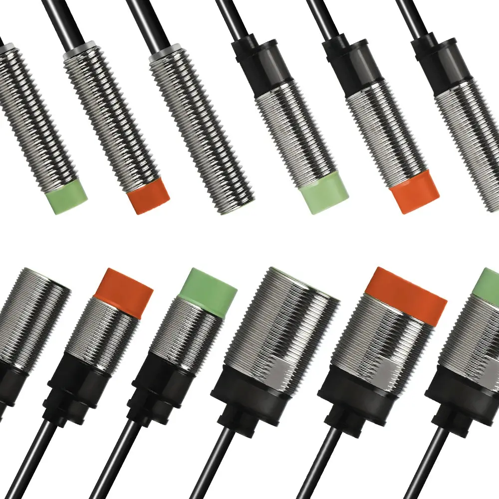 Gtric M8 Inductive Proximity Sensor Switch 12-24V Dc Short Type Flush Pr08-1.5Dn Pr08-1.5Dp Npn Pnp 1.5Mm Sensing Distance 6
