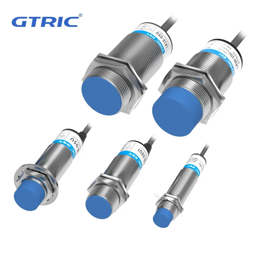 Gtric Analog Linear Displacement Proximity Sensor M12 M18 M30 0-10V Voltage Or 4-20Ma Current Output Inductive Switch 1