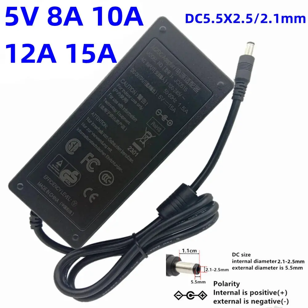 110 220V Ac Dc Step-Down 5V 8A 10A 5 V 12A 15A Switch Mode Power Supplies Buck Source Adapter For Registerwater Pump Massager 1