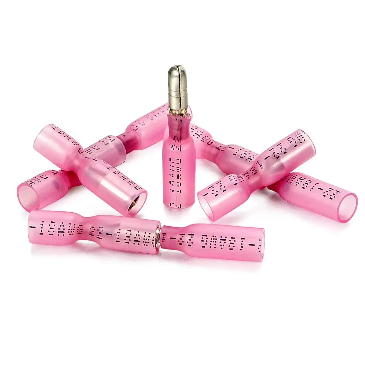 20/50Pcs Heat Shrink Bullet Terminal Solder Waterproof Insulated Butt Electrical Connector Wire Female Male Splice Terminals Kit 2