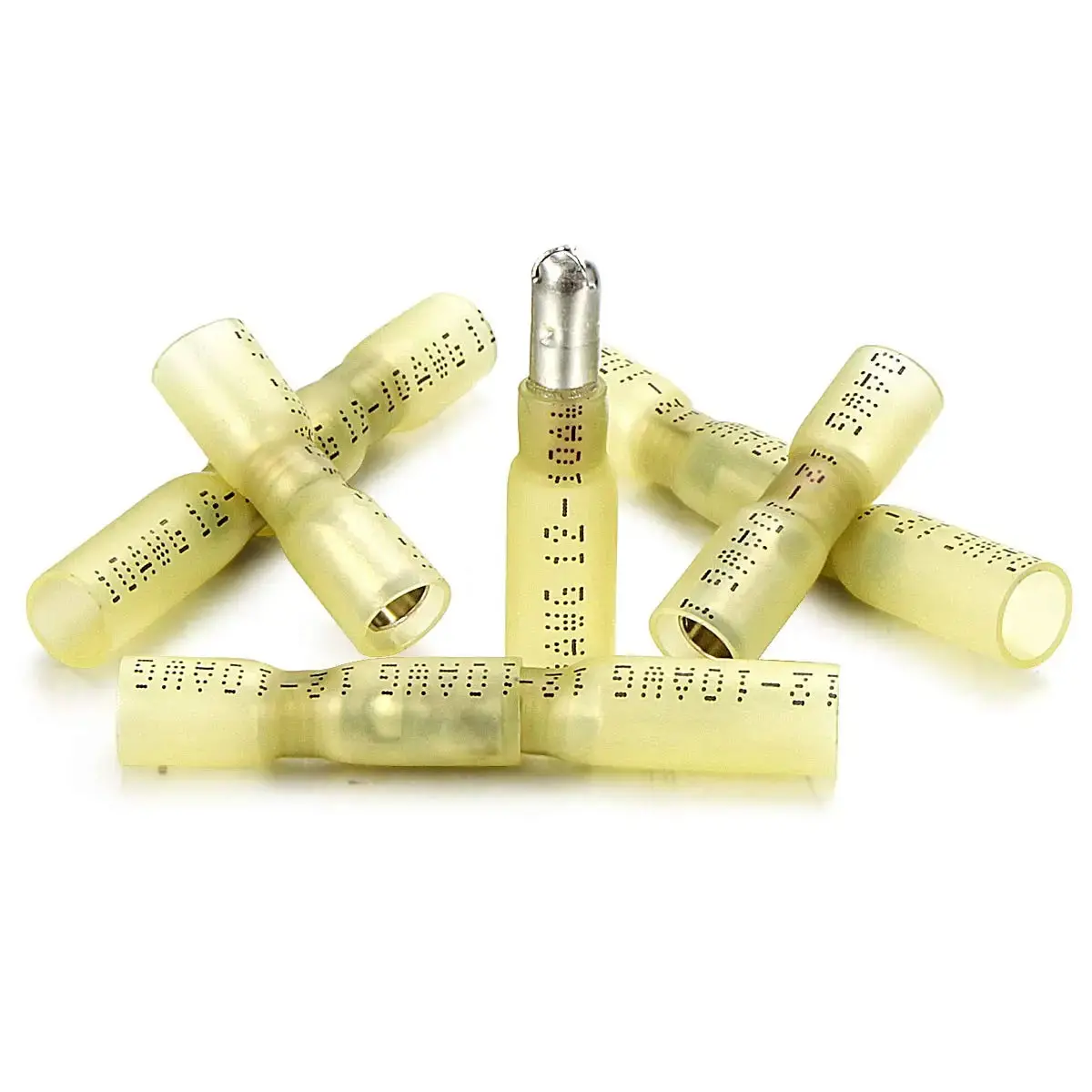 20/50Pcs Heat Shrink Bullet Terminal Solder Waterproof Insulated Butt Electrical Connector Wire Female Male Splice Terminals Kit 4