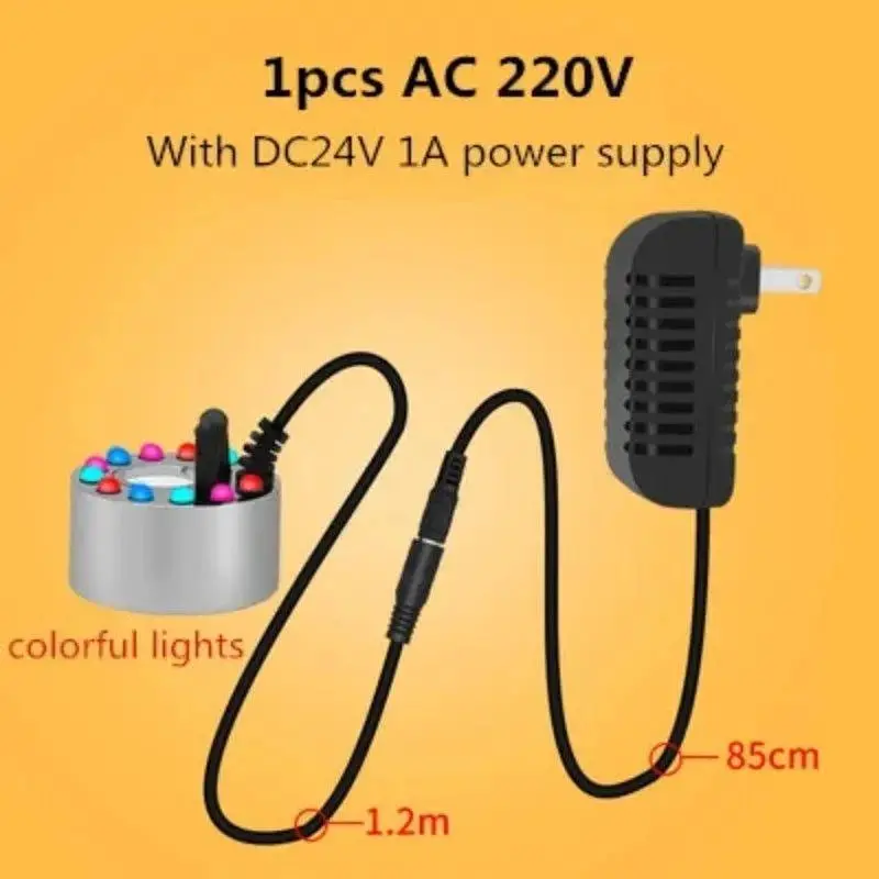 Ultrasonic Humidifier Ac 220V To Dc 24V Mist Maker Fogger Nebulizer Water Fountain Fish Tank Pond Atomizer Head Air Humidifier 5