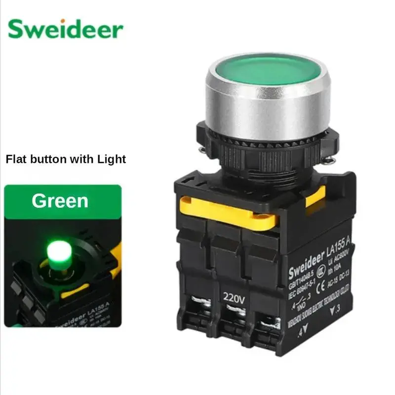 22mm Industrial LED Push Switch – IP65-Rated, 1NO Contact, 10A Load, Compatible with 12V/24V/220V Circuits - Image 12