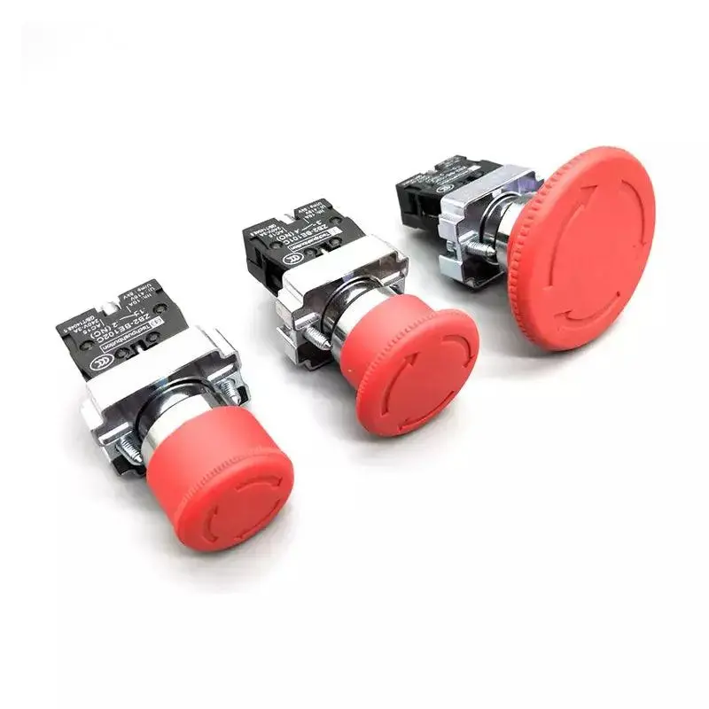 Xb2-Bs142 Xb2-Bs442 Xb2-Bs542 1Nc Key Emergency Stop Rotary Push Button Switch 2 Position Locking 22Mm Mushroom Head Button 1