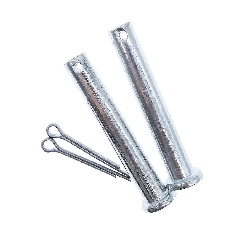 A Pair M10 Pins Flat Head Round Clevis Fastener For Linear Actuator Bracket 1