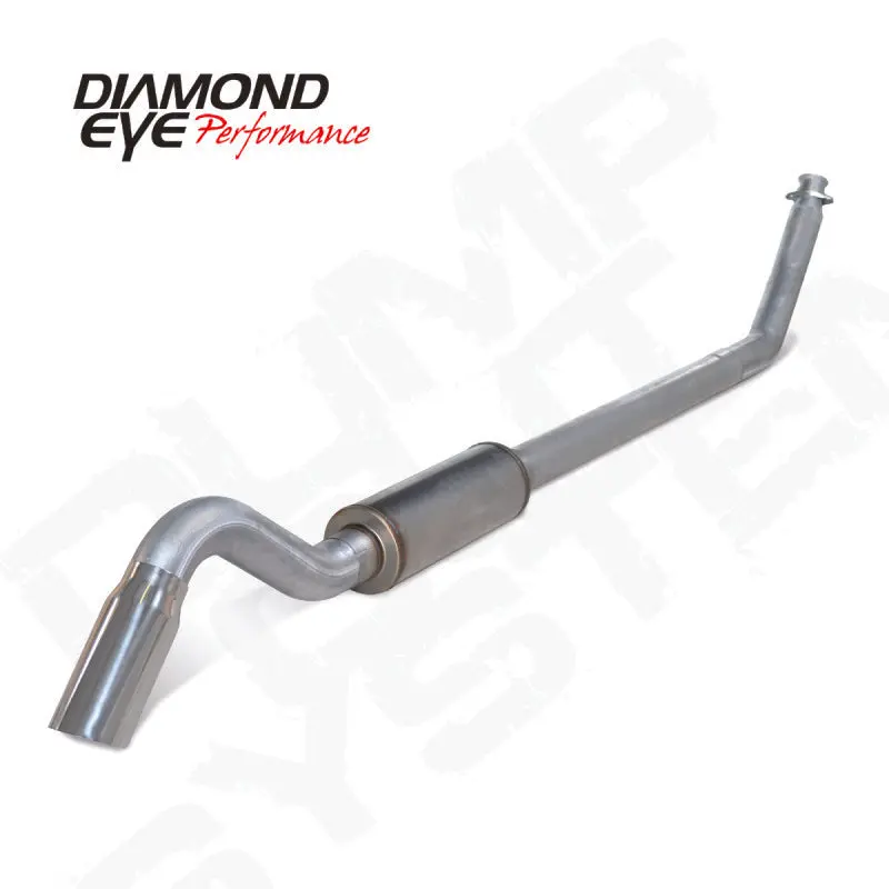 Diamond Eye 4In Al Turbo Back Sgl Dump Out 94-02 Dodge Including Tip 1