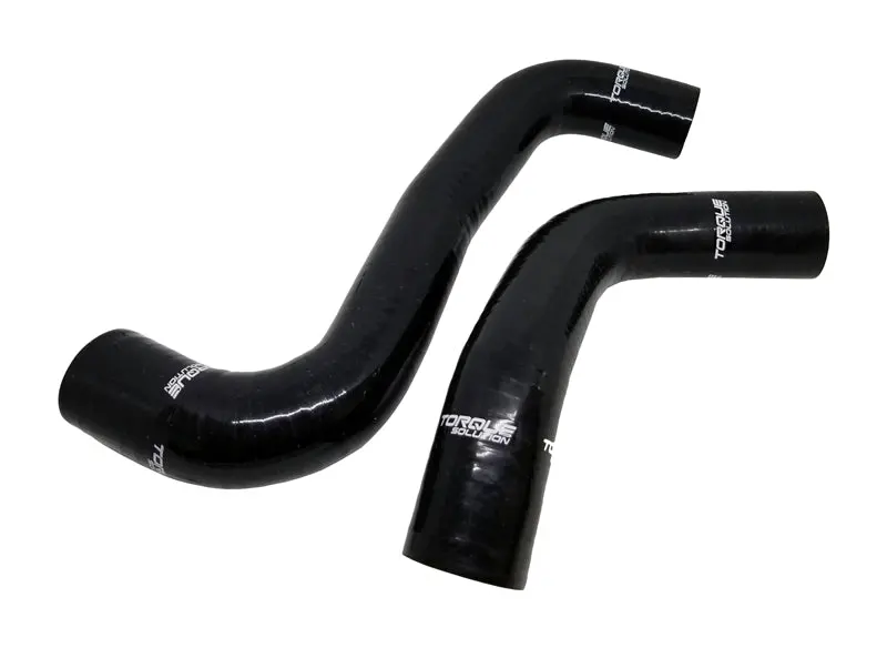 Torque Solution 08-14 Subaru Wrx / 08-18 Sti / 09-13 Forester Xt Silicone Radiator Hose Kit - Black 1