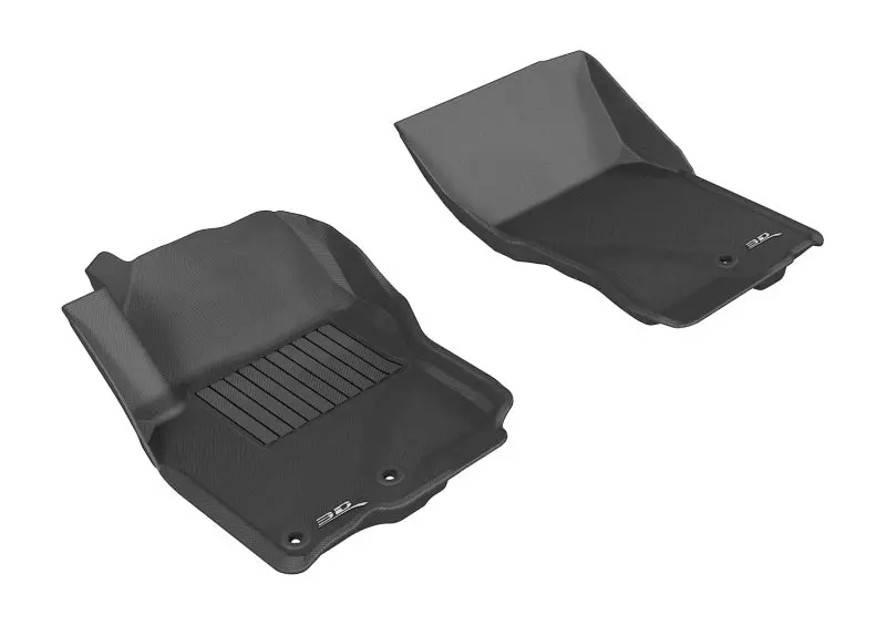 3D Maxpider 2005-2019 Nissan Frontier Crew/King Cab Kagu 1St Row Floormat - Black 1