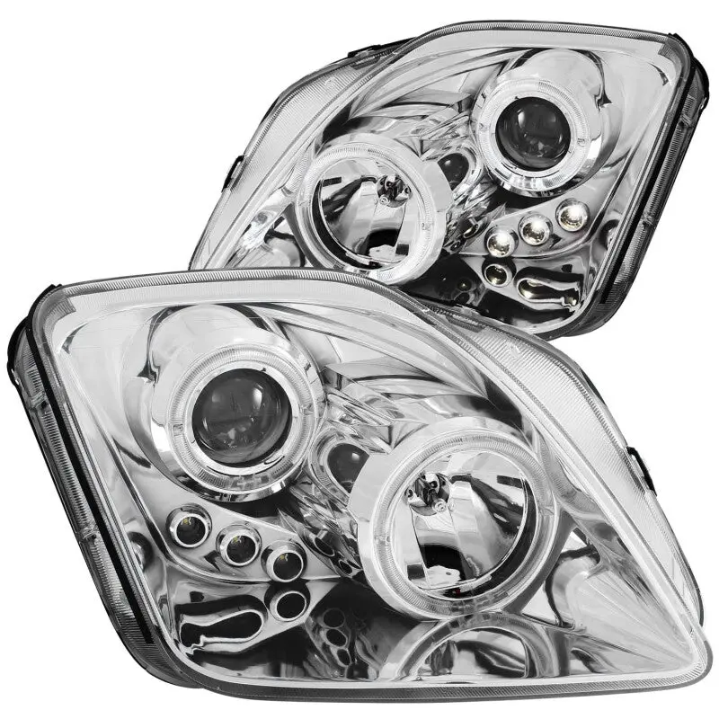 Anzo 1997-2001 Honda Prelude Projector Headlights W/ Halo Chrome W/ Led 2