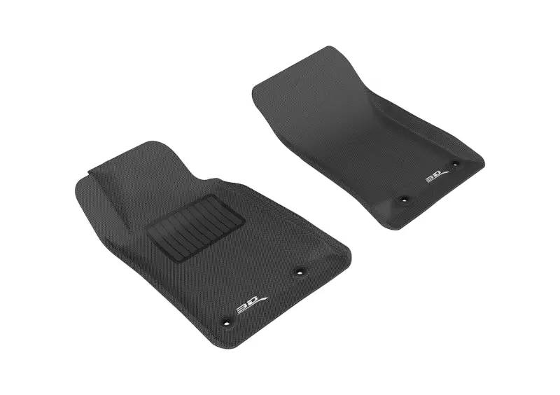 3D Maxpider 2010-2015 Chevrolet Camaro Kagu 1St Row Floormat - Black 1