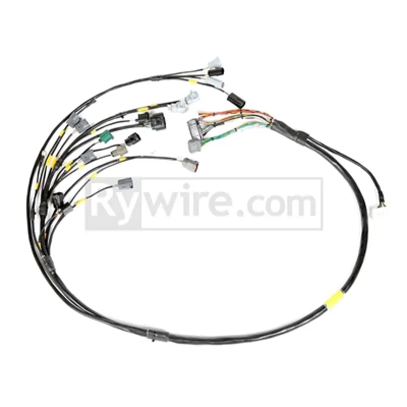 Rywire 13B Haltech Mil-Spec Eng Harness W/Ev14 Inj/Denso 5Th/6Th Inj/Delphi Press Sensor/Bosch Knock 1