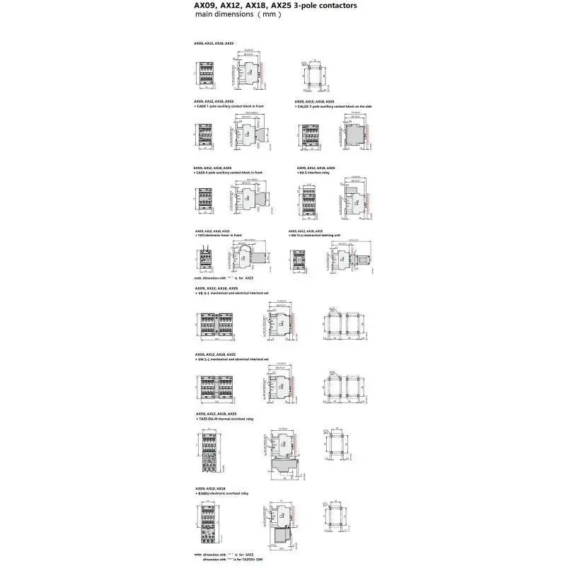 Abb- Contactors Ax Series 9A~300A 7