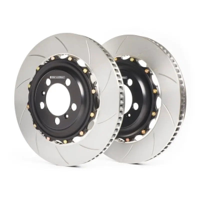 Girodisc 03-09 Nissan 350Z (W/Brembo Calipers) 2-Piece Slotted Rear Rotors 1