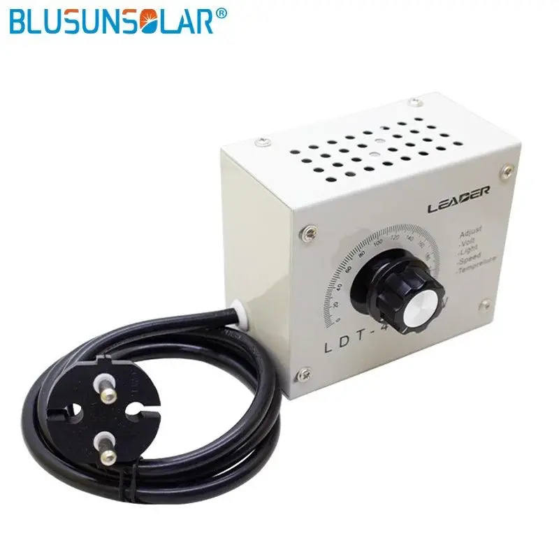 Adjustable Dimmer Scr Voltage Regulator Ac 220V 4000W Compact Variable Voltage Controller For Small Motor Water Heater 2