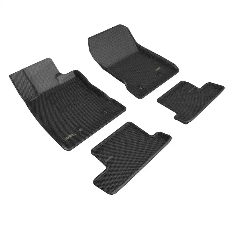 3D Maxpider 2022 Toyota Gr86 Kagu 1St & 2Nd Row Floor Mats - Black 1