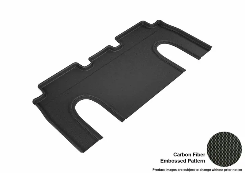 3D Maxpider 2016-2020 Tesla Model X 6-Seats Kagu 2Nd Row Floormats - Black 1