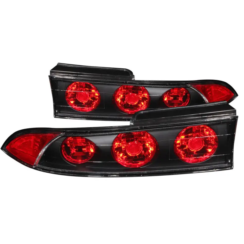 Anzo 1995-1999 Mitsubishi Eclipse Taillights Black 1
