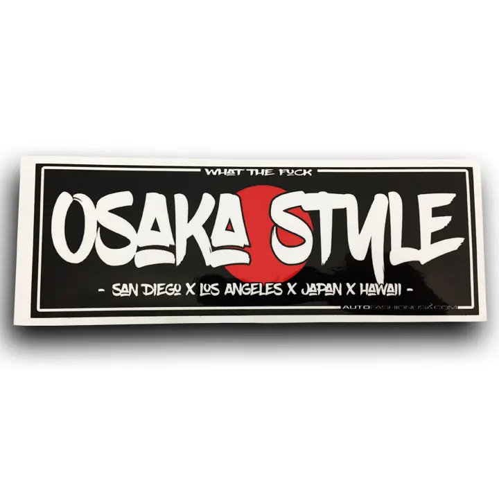 Af Osaka Style Bumper Sticker 1