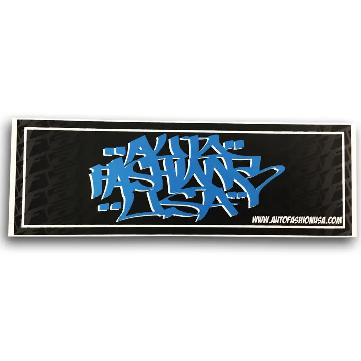 Af Tag Style Bumper Sticker 1