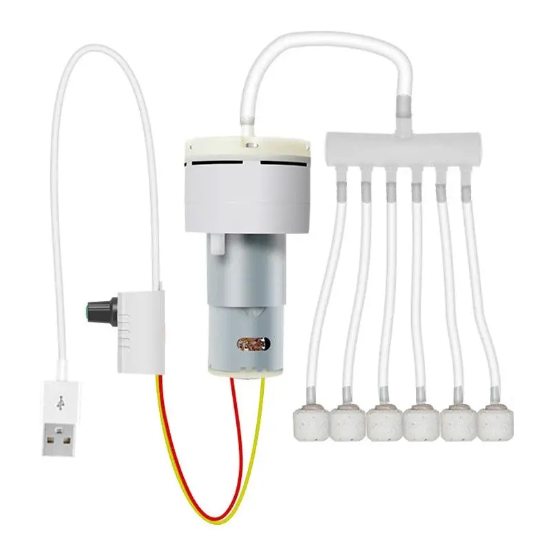Air Pomp Usb Power Bank Dc 5V Oxygen Pump Pwm Adjust Big Volume Portable For Outdoor Fishing Aquarium Pumps Aerator Fish Tank 1