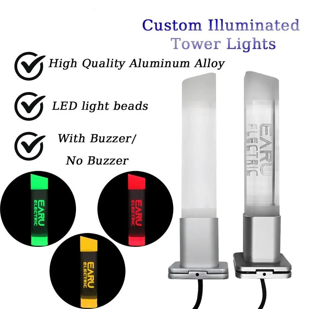 Aluminum Machine Safety Indicator Light Be With Buzzer Led Signal Light Three-Color Tower Light Foldable 24V Customizable Logo 1