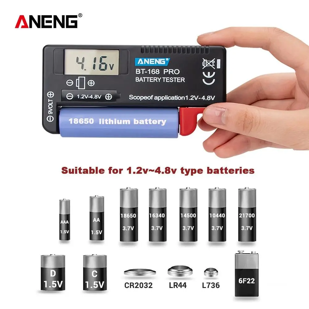 Aneng- An-168 Por Digital Lithium Battery Capacity Tester Universal Test 1