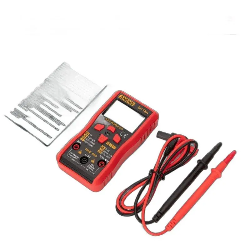 Aneng- M118a Digital Mini Multimeter Tester Auto Mmultimetro| True Rms Tranistor Meter 1