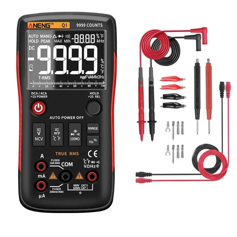 Aneng- Q1 Digital Multimeter 9999 Analog Tester| Multicolor Optional 1