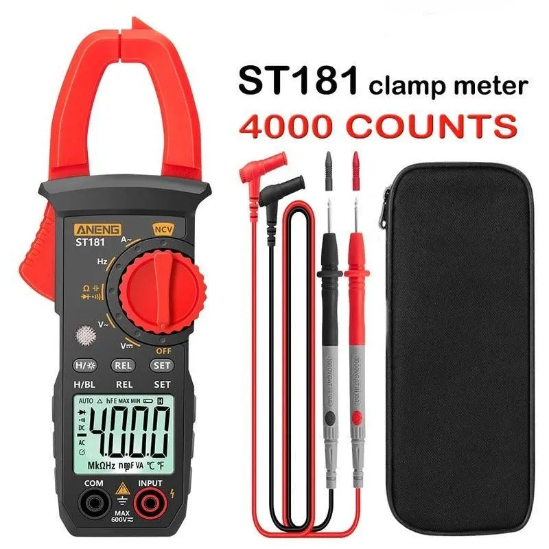 Aneng- St181 Clamp Meter| Dc/Ac Current 4000 Counts  Ohm Test 1