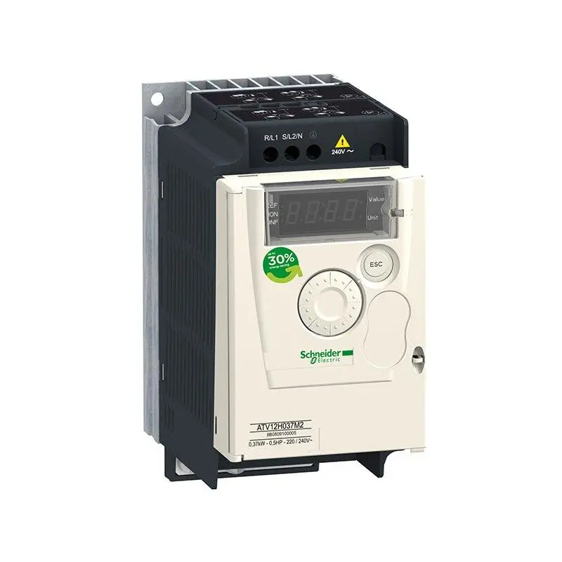 Atv12h037m2 Universal Inverter Asynchronous Motor Single-Phase With Heat Sink 200-240Vac 2.4A 0.37Kw Modbus Ip20 1