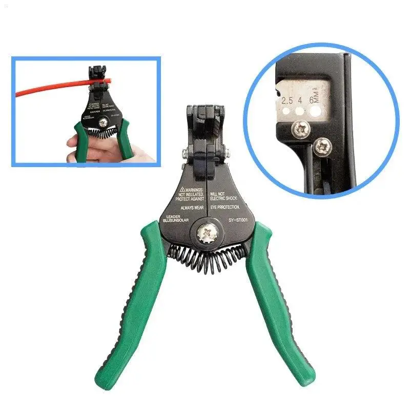 Automatic Multifunctional Cable Stripper For 14-10 Awg Pv Wire Stripper For Stripping 2.5/4/6Mm2 Cables 1