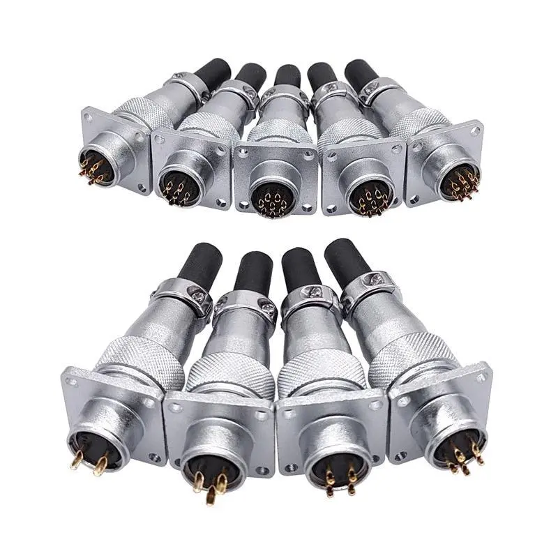 Aviation Plug And Socket Aviation Connector Ws16 2-10Pin Female Head Male Seat Connector With Anti-Leakage Reverse Installation 1