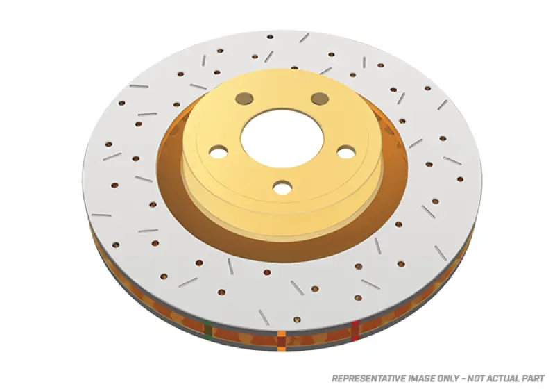 Dba 12+ Subaru/Scion Brz/Fr-S (Us Spec)/ 08-13 Wrx Rear Cross Drilled Slotted 4000 Series Rotor 1