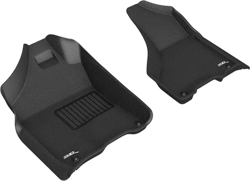 3D Maxpider 2012-2020 Dodge Ram 1500 Crew/2500/3500 Crew/Mega Kagu 1St Row Floormat - Black 1