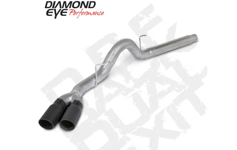 Diamond Eye 18-19 Ford 3.0L Pwrstrk F150 - 4In Alum Dpf Back Exh Kit Sprt Dual W/Tips 4512Bra-Debk 1